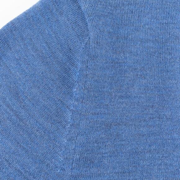 Dior Virgin Wool V-Neck Sweater Men's Small Blue - Picture 4 of 8